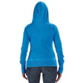 thumbnail image 2 of J America Zen Full-Zip Fleece Hood (JA8913) Oceanberry, XS, 2 of 3