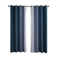 thumbnail image 2 of Blackout Gradient Curtains 63x52 Inch Set High Efficiency Light Blocking 71-90% Heat Insulation Sun Protection Modern Elegant Design 2 Panels for Living Room Bedroom Balcony, 2 of 6