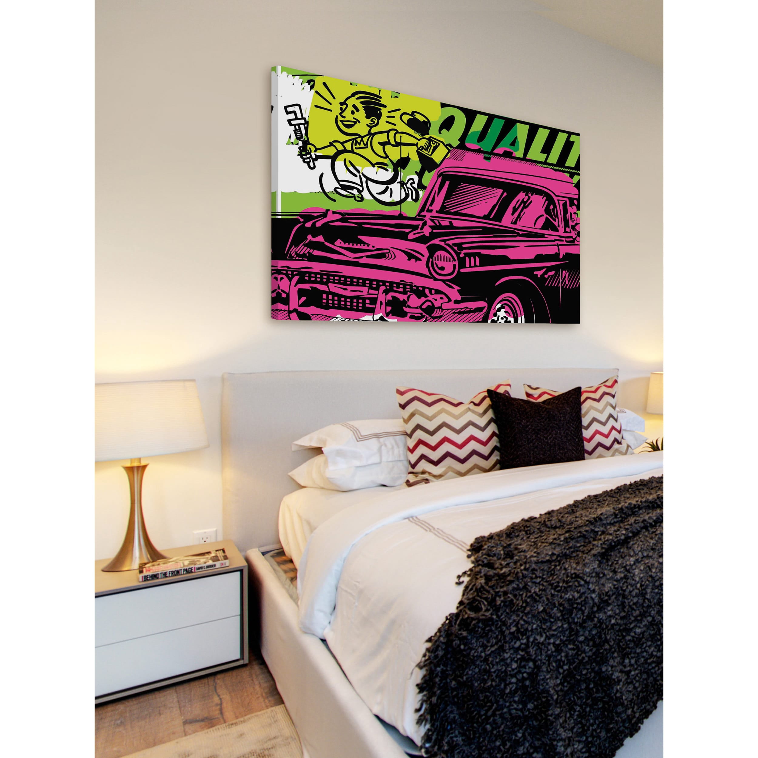 Marmont Hill "Quality" by Josh Ruggs Painting Print on Wrapped Canvas