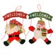 thumbnail image 1 of Placa de letrero de puerta de bienvenida de Navidad, letrero de puerta de Año Nuevo, letrero de Navidad, adorno decorativo colgante en aerosol, letrero de Navidad, pancartas, decoraciones, 2 piezas oso de fresa Electrónica, 1 of 4
