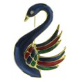 thumbnail image 1 of Mi Amore Swan Brooch-Pin Gold-Tone/Multicolor, 1 of 2