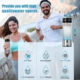 thumbnail image 5 of Hydrogen Water Bottle, 15oz Glass Hydrogen Water Generator, Easy One-Touch, USB Rechargeable for Home & Travel, 5 of 9