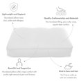 thumbnail image 2 of Cover for Premium Microbead Bed Pillow, Large Extra Smooth - Ultra Comfortable Sleep with Silk Like Anti Aging Cover 85% Spandex/ 15% Nylon Breathable, Cooling White, 2 of 3
