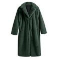 thumbnail image 5 of Karight Women's Colorblock Sherpa Coat Winter Thick Faux Patchwork Medium Length Coat With Added Velvet, 5 of 6