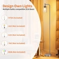 thumbnail image 3 of Floor Lamps for Living Room with Color Temperatures LED Bulb Standing Lamp Tall with Adjustable Shade Tall Lamps for Bedroom Office Classroom Dorm Room Apartment W Bulb Includ, 3 of 7