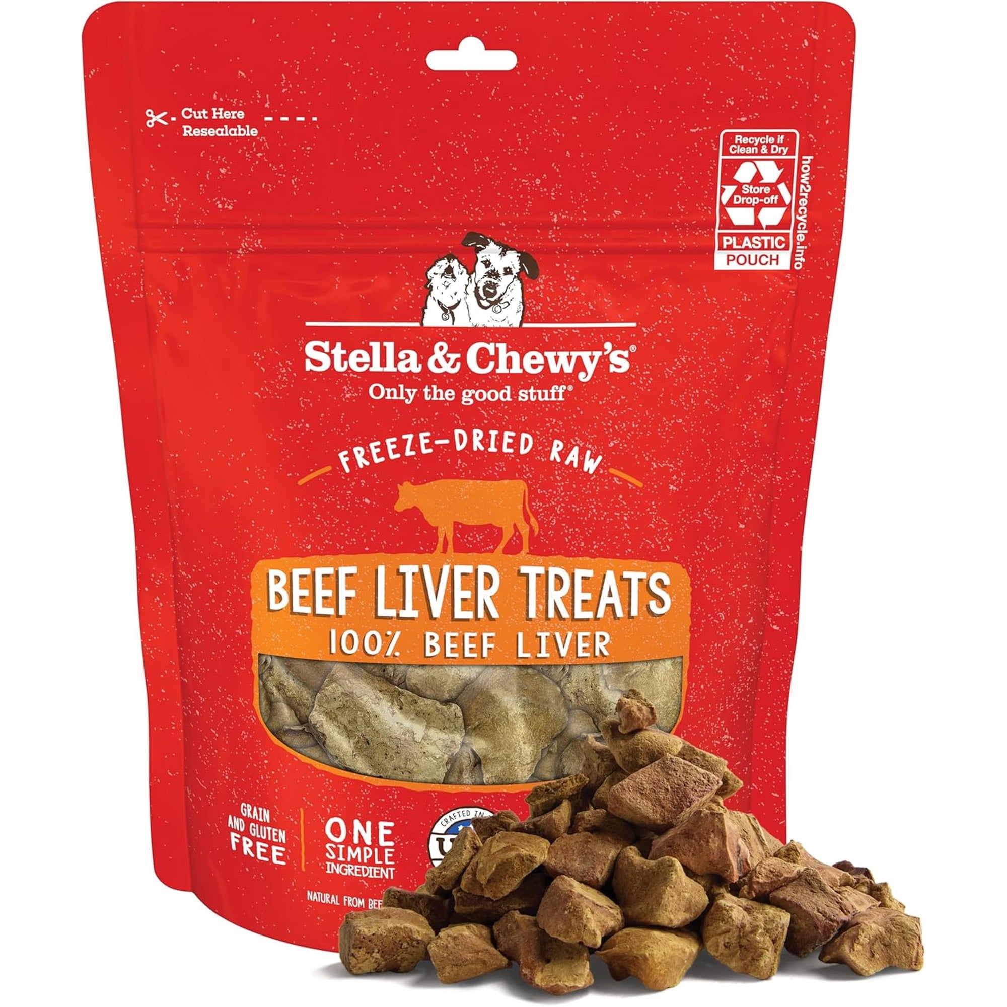 Stella & Chewy's Beef Liver Treats for Dogs - 3 Ounce Bag