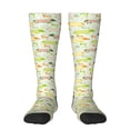 thumbnail image 2 of Picia Women Crew Soft Moisture-wicking Socks Dachshund Dog Puppy Pattern Design Cotton Socks, One Size fit All, 2 of 9