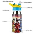 thumbnail image 3 of Kids Water Bottle with Straw - Power Rangers 16.9 Oz Stainless Steel Vacuum Insulated Water Bottle for Boys Girls, 3 of 7