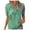 Mint Green, variant on WXLWZYWL Womens Summer Tops Casual Short Sleeve Printed Lace Stitching V-Neck Basic Tunic Tops T-Shirts Blouses Pink
