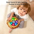 thumbnail image 5 of Juguete musical para bebé (22,5 cm), juguete educativo con sonidos y luces, instrumento musical para niños, juguete de tambor musical electrónico, regalo de desarrollo de actividades para bebés Rojo Verde Cocina, Decoración y Otros, 5 of 5