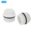 thumbnail image 3 of Tapones de extremo de tuberías PPR con rosca macho hexagonal exterior, tapón de tubería para prevenir fugas, blanco, 3/4 pulgadas, 10, 3 of 4
