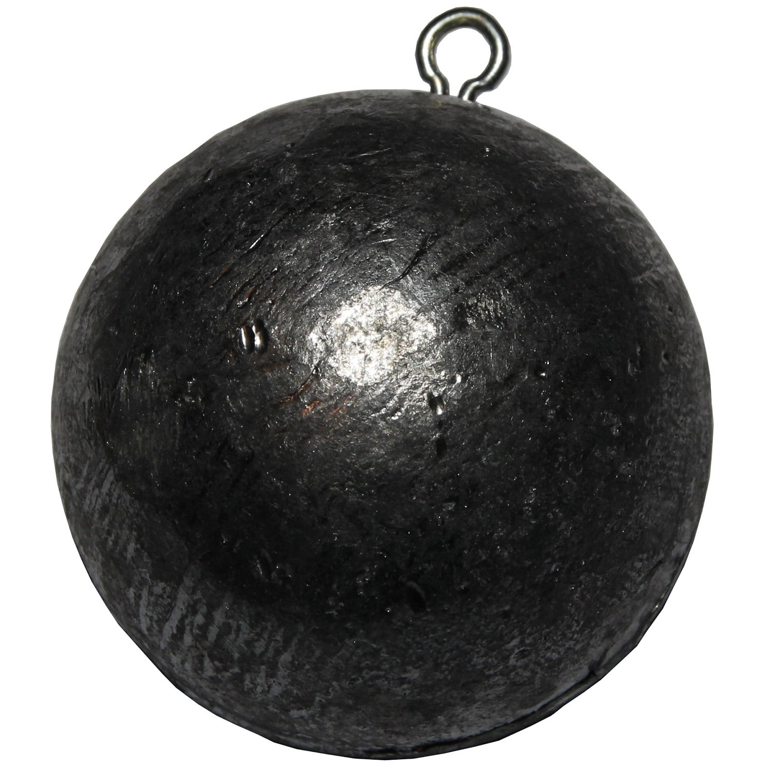 10 1lb Sinker with Brass Eyes Deep Drop Free Shipping Lead Cannon Ball Weight