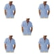 thumbnail image 1 of Sonducket Camisa de poliéster para hombre, informal, de manga corta, transpirable, con botones, cuello levantado, para oficina, camisas de Type2 NO2, 1 of 6