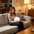 thumbnail image 6 of MMJ Simulated Tennis Ball Cushion Decorative Soft Plush Round Pillow for Home Sofa Chair Car Office Nap 7.87in, 6 of 6
