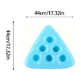 thumbnail image 3 of Sruoe Triangular Inflatable 6 Cup Pool Holder, Lightweight Portable Inflatable Drink Caddy, Multi Scenario Use Float for Bath Toy Pool Party Supplies Pool Party Accessory, 3 of 6
