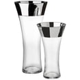 thumbnail image 1 of Home Gear Genièvre 2 Pièces Vase en Verre de Transition en Argent, 1 of 1