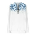 thumbnail image 4 of ICHUANYI Oversized Sweatshirt for Women Long Sleeve Crewneck Sweatshirts Pullover Womens Fall Floral Print Fashion Sweatshirt, 4 of 5