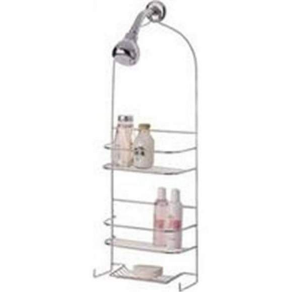 Homebasix 0512285 Caddies de Douche, Deluxe, Blanc Revêtu PE