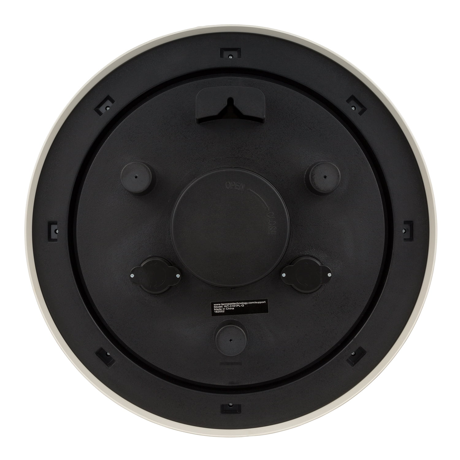 La Crosse Technology 18-Inch Indoor/Outdoor Classic Quartz Plastic Pewter Analog Wall Clock, WT-3181PL-Q