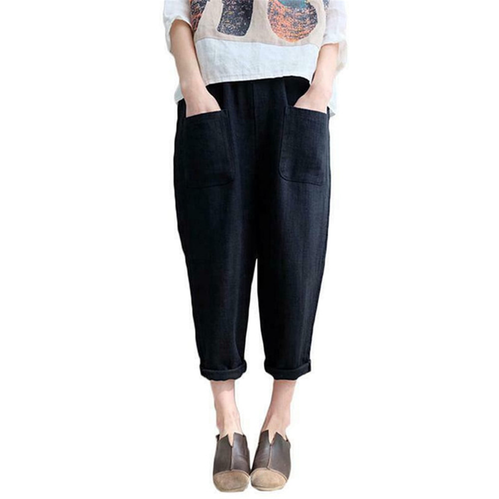 cropped tapered pants womens