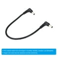 thumbnail image 4 of Uxcell 1Ft 5.5 x 2.1mm Male to Male DC Power Cable, 3Pcs 18AWG Wire Adapter 90 Degree Right Angle Connector Cord, Black, 4 of 4