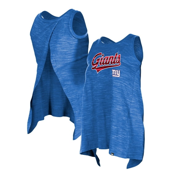 Women's New Era Royal New York Giants Space Dye Active Tank Top