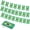 Brazil, variant on Guatemala Flag Banner, Small Mini Guatemalan Flags Patriotic Decoration for Party, Classroom, Sports Events, 33 Feet 30 Flags