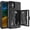 Black, variant on ANTHOUSE For  iPhone 11- 16  Wallet Case for Women, Men Defender Credit Card Holder Cover with Hidden Mirror Three Layer Shockproof Heavy Duty Protection All-Round Armor Protective Case for iPhone