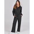 thumbnail image 2 of Conjunto Deportivo ANRABESS Pantalón Ancho y Buzo Negro Talle M, 2 of 9