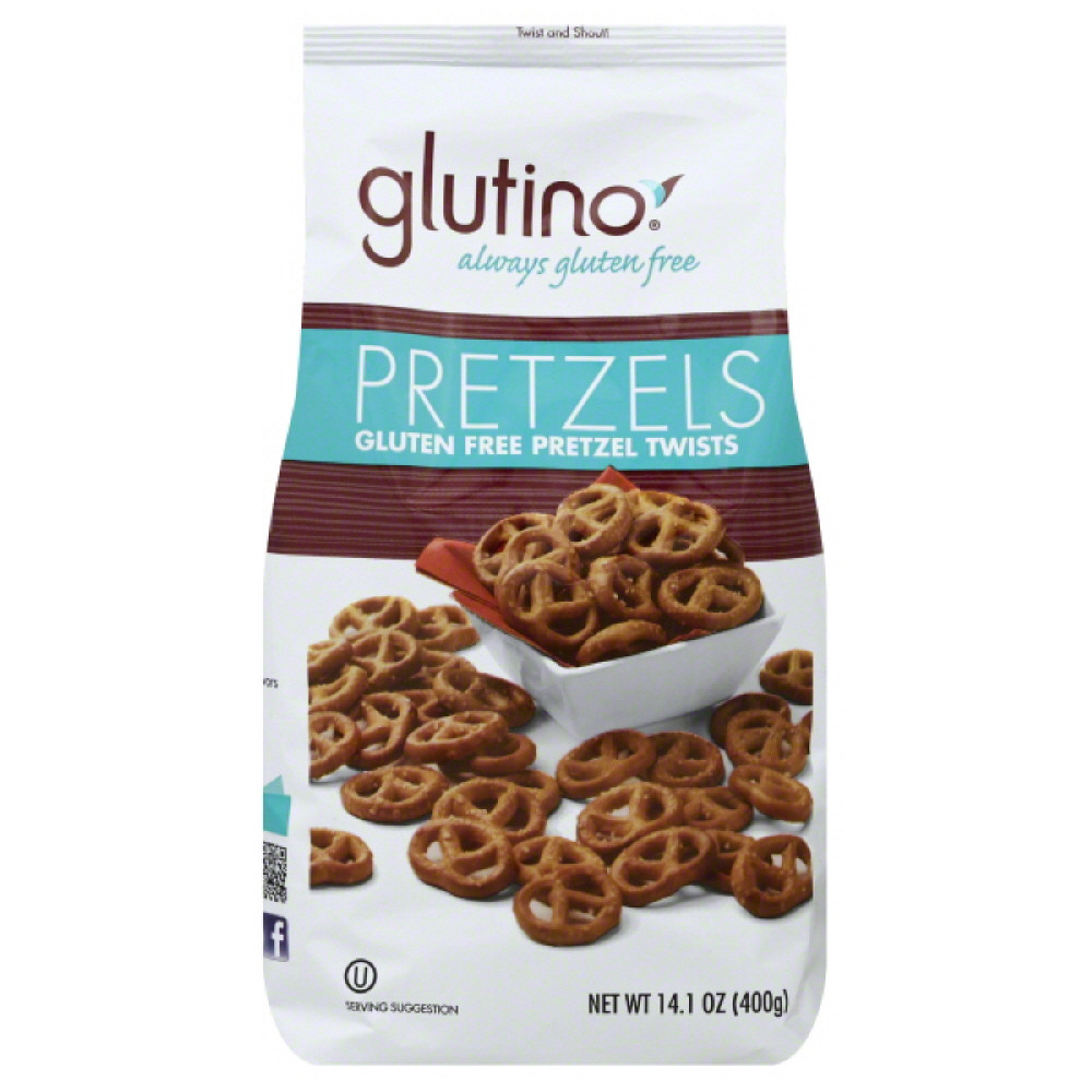 Glutino Gluten Free Pretzel Family Bag, 14.1 OZ (Pack of 12)
