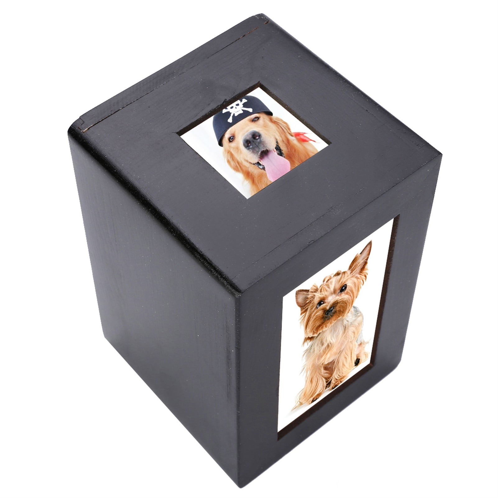 Peaceful Memorial Photo Frame Keep Box For Home Storage Holder Wooden Pet Urn Box Dog Cat Cremation Urn