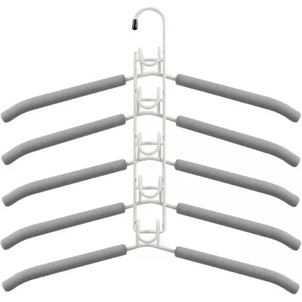 XHSGX Percha ahorra espacio resistente marco metal almohadilla antideslizante gran capacidad abrigos camisas