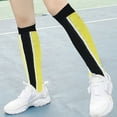 thumbnail image 2 of Bas de Compression 20-30 mmHg Longueur Genou Bas de Sport pour Bas de Compression Femmes Bas Sport Unisexe Course Cyclisme, Noir Jaune, G/TG, 2 of 8
