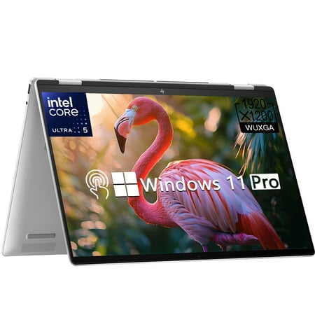 HP Envy X360 2-in-1 Laptop, 16" WUXGA IPS Wide Ultra Touchscreen Laptop, Intel 12-core Ultra 5 125U, 16GB DDR5 RAM,1TB PCIe SSD, 5MP IR Camera, Wi-Fi 6E, Win 11 Pro, Glacier Silver