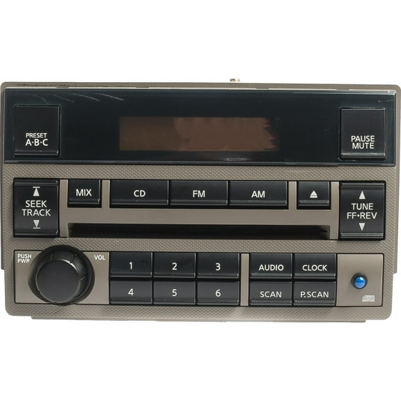 Restored 20052006 Nissan Altima AM FM Radio CD Player w Bluetooth Beige Part 28185ZB102 (Refurbished)