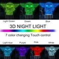thumbnail image 2 of YSITIANNA 3D Night Lamp with Touch Control - 7 Colors Auto Gradient Night Light, Acrylic and ABS Base Optical Illusion Nightlight, Decorating Room, Children's Holiday Gifts STNL#4442, 2 of 7