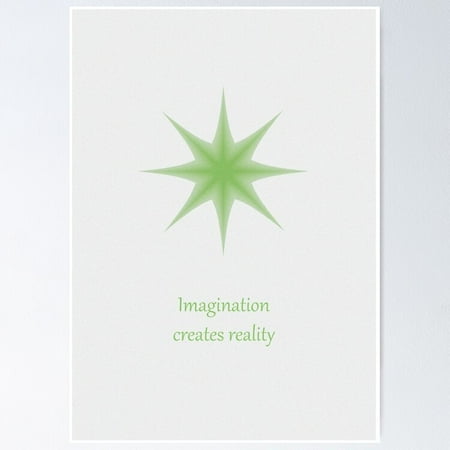 Imagination Neville Goddard Law Of Assumption Manifestation Quote Poster- Unframed Poster | Wall Art | Perfect For Home Decor & Gifts, 18x24