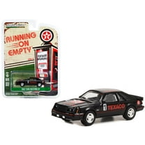 1982 Ford Mustang GT #1 Black "Texaco" "Running on Empty" Series 15 1/64 Diecast Model Car by Greenlight