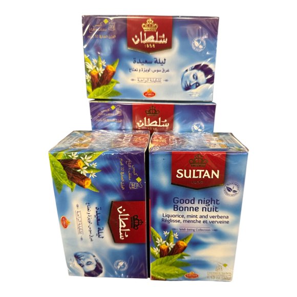 SULTAN Tisane Good Night Collection: Liquorice, Mint & Verbena - 5 Pack (20 Bags Each)