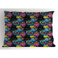 thumbnail image 1 of Flower Pillow Sham, Ornamental Composition of Blossoming Flower Sixties Style Colorful Cartoon Design, Decorative Standard Size Printed Pillowcase, 26" X 20", Multicolor, by Ambesonne, 1 of 2