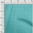 thumbnail image 1 of oneOone Cotton Poplin Turquoise Blue Fabric Feather Feather Sewing Craft Project Fabric Prints By Yard 42 -Inch Wide, 1 of 4