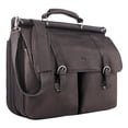thumbnail image 2 of Solo Executive Leather Briefcase, 16, 16 1/2 x 5 x 13, Espresso, 2 of 2