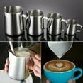 thumbnail image 2 of 150ml 350ml 1000ml Stainless Steel Milk Jug Frother Coffee Latte Cup Pitcher，Perfect for Espresso Machines, Milk Coffee Frothers, Latte Art 1, 2 of 11