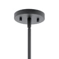 thumbnail image 2 of Kichler Crosby 43996BK Black 6" Wide Clear Glass Mini Pendant Light Fixture, 2 of 5