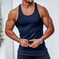 thumbnail image 6 of LEKWK Men's Ribbed Tank Tops Sleeveless Muscle Shirts Scoop Neck Undershirts Slim Fit Gym Workout Bodybuilding Athletic Summer Vest Breathable Tees, 6 of 6