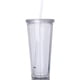 thumbnail image 2 of Tapas de taza de doble capa reutilizables con pajitas reutilizables Smoothie Juice Coffee Iced Coffee Ormromra WL-00677, 2 of 7