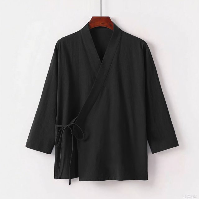 TINZ Elegant Side Button Traditional Chinese Cardigan Outerwear Zen Robe Layering Piece plus Size Womens Sweaters Cardigan Sweatshirt Cardigan Polyester