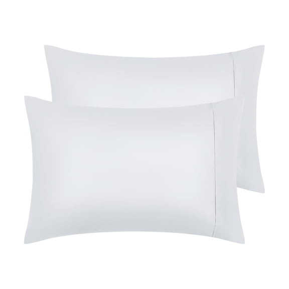 REGALWOVEN Pillow Cases Set of 2 with Envelope Closure Pillow Covers, Gift for Women Men White Queen