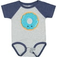 thumbnail image 3 of Inktastic Blue Donut Boys or Girls Baby Bodysuit, 3 of 5