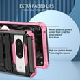 thumbnail image 6 of For Google Pixel 9 / 9 Pro Case with Belt Clip Holster, Heavy Duty Military Grade Drop Protective, 360° Rotating Kickstand Shockproof TPU Shell Durable Rugged Cover For Google Pixel 9 / 9 Pro, Pink, 6 of 15